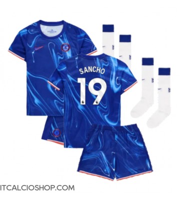 Chelsea Jadon Sancho #19 Prima Maglia Bambino 2024-25 Manica Corta (+ Pantaloni corti)